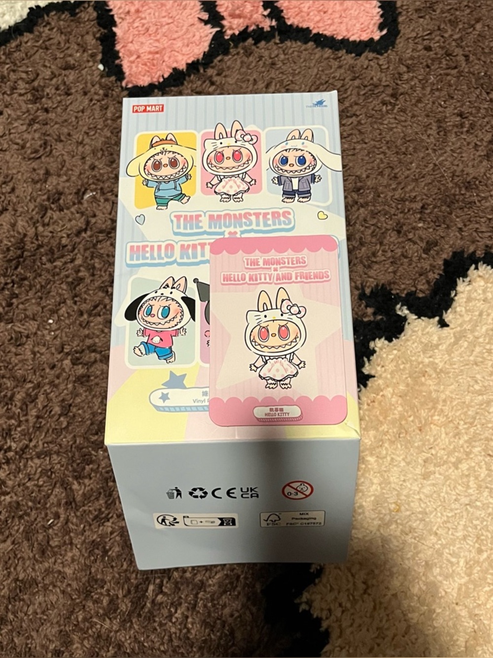 POP Mart The Monsters x Hello Kitty Labubu Plush Pendant